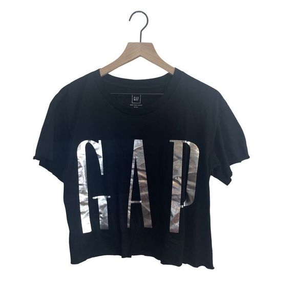 Gap NWT Crop Cut Off Tee Sz M tall - Picture 4 of 4